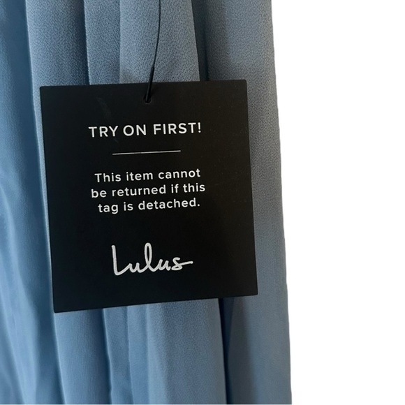 Lulus Maxi Dress Blue Large - Picture 9 of 9